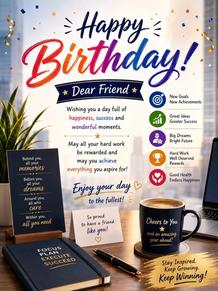 Happy Birthday wish image for friends 