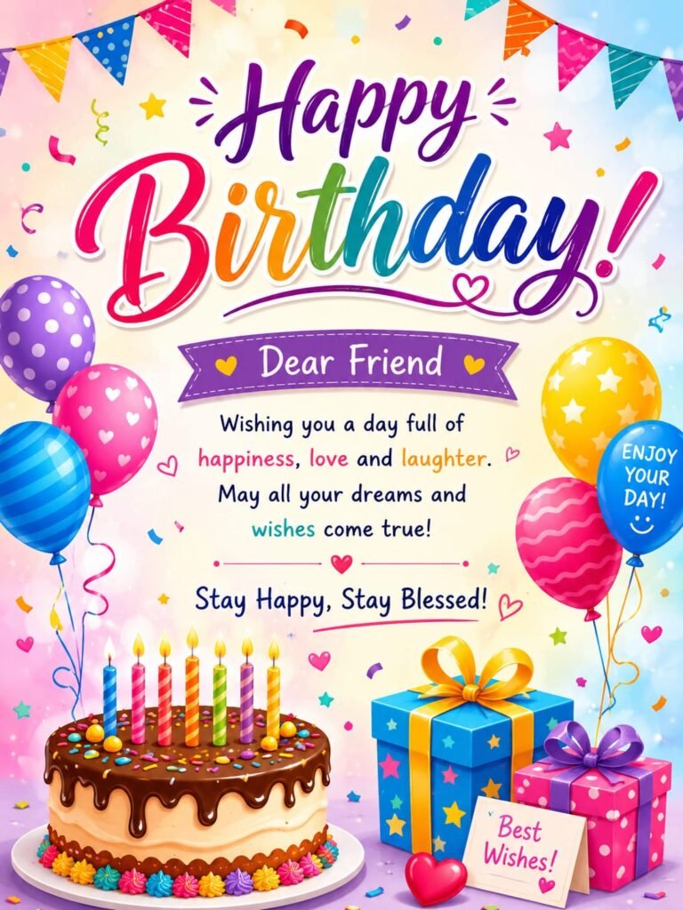 Happy Birthday wish image for friends 
