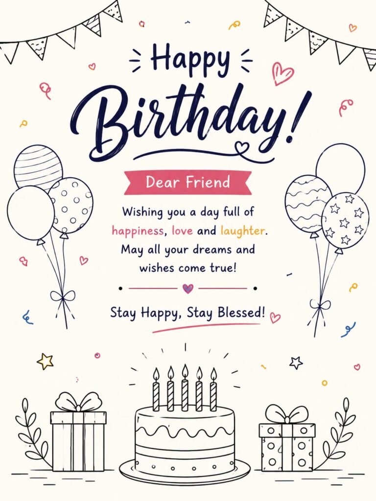Happy Birthday wish image for friends 
