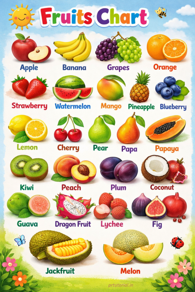 Fruits Name with images