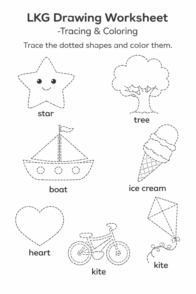 LKG Drawing worksheet