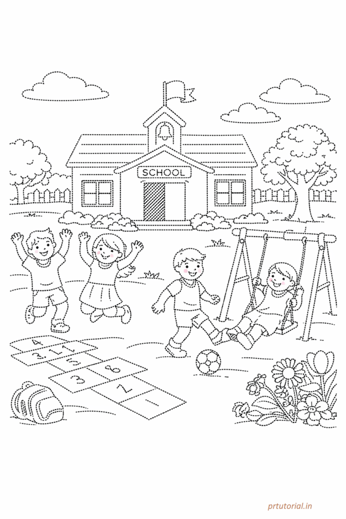 Colouring drawing for kids