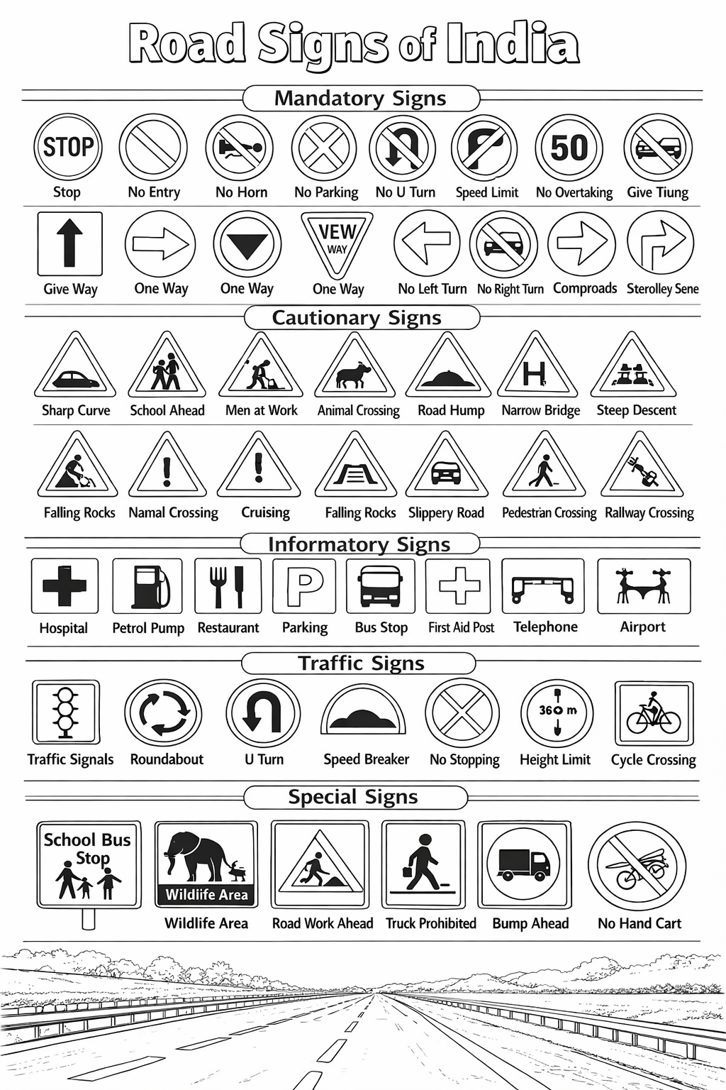Traffic Symbols In India Complete Road Signs List For Exams traffic-symbols-in-india-complete-road-signs-list-for-exams