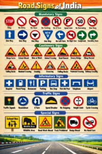 Traffic Symbols in India – Complete Road Signs List for Exams