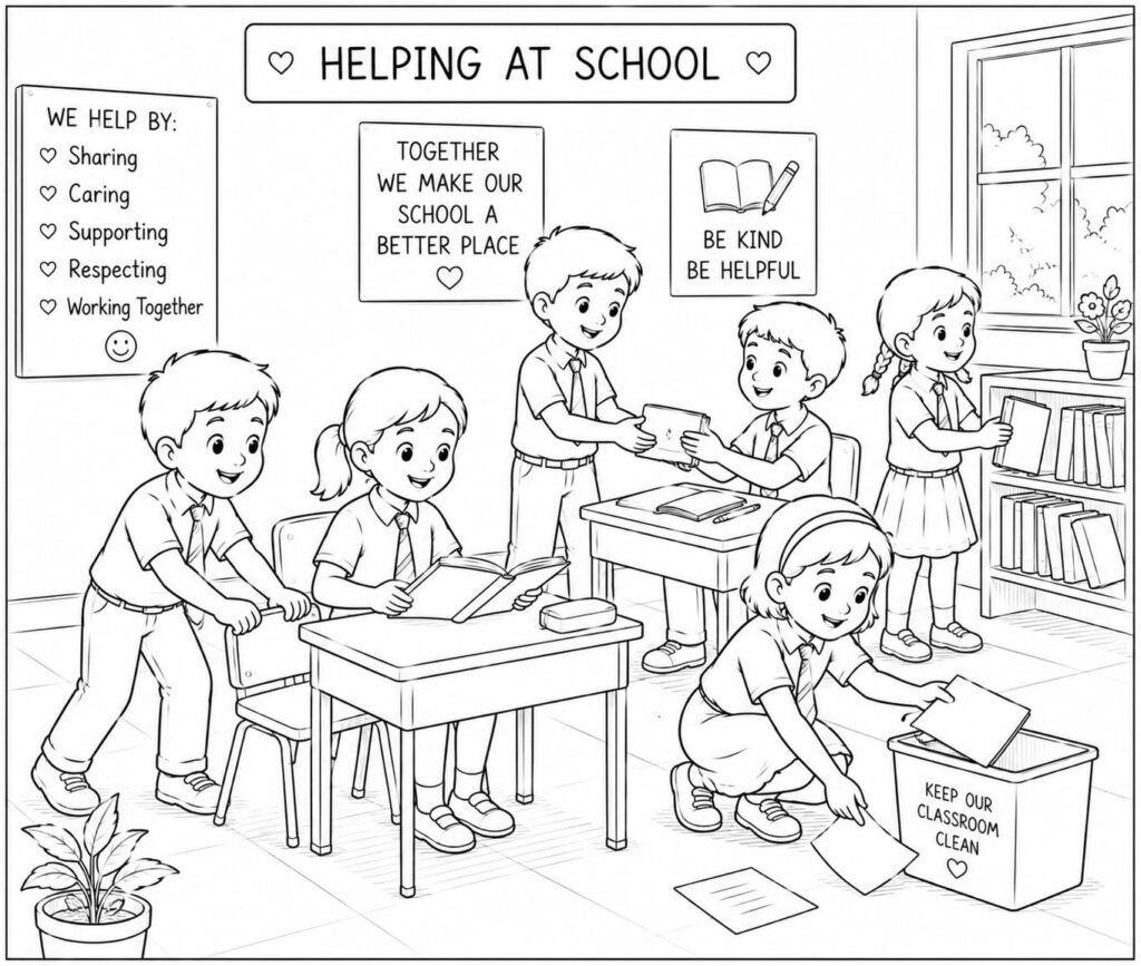Helping Drawing for Kids