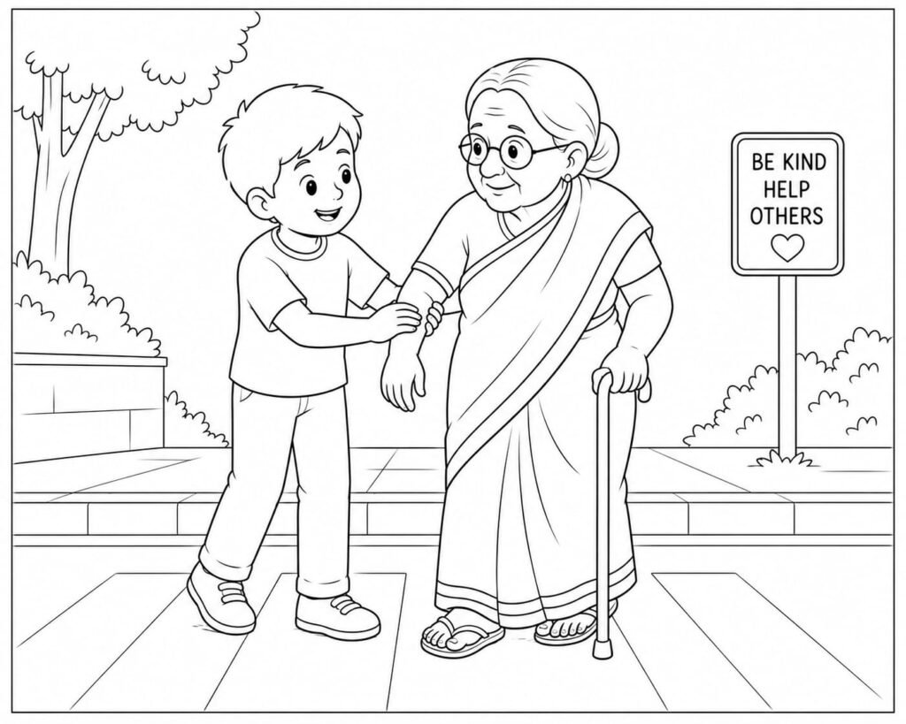 Helping Drawing for Kids