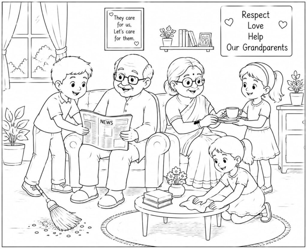 Helping Drawing for Kids